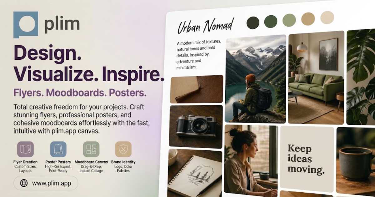 plim — preview of the moodboard document